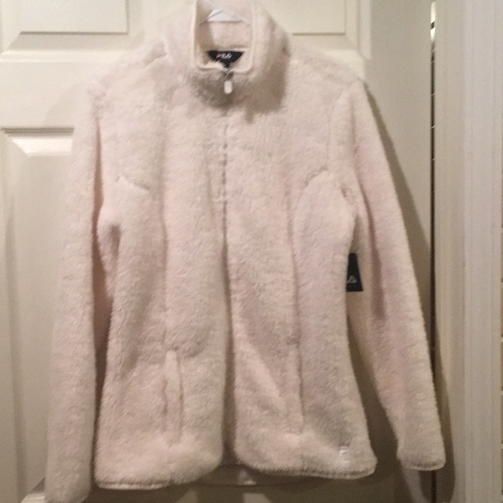 Fila faux fur sport zip jacket